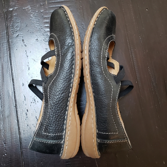 SALE! Like New BOC Black Leather Mary Jane Loafers Sandals Size 7.5 - Picture 4 of 11